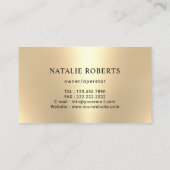 Moderne Gold Maid Schoonmaak Service Housekeeping Visitekaartje (Achterkant)