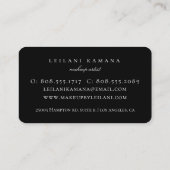 Moderne Gold Makeup artiest Visitekaartje (Achterkant)