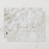 Moderne Gold Marble Budget Business - Hartelijk da (Voorkant / Achterkant)