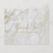 Moderne Gold Marble Budget Business - Hartelijk da (Voorkant)