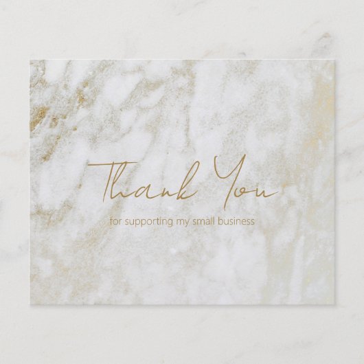 Moderne Gold Marble Budget Business - Hartelijk da (Voorkant)