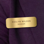 Moderne Gold Metallic minimalistische bedrijven Naamplaatje