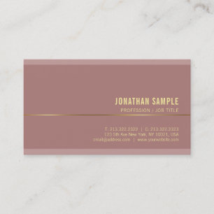 Moderne Gold Name Text Elegant Sjabloon Luxurous Visitekaartje