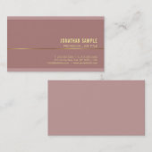 Moderne Gold Name Text Elegant Sjabloon Luxurous Visitekaartje (Voorkant / Achterkant)