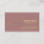 Moderne Gold Name Text Elegant Sjabloon Luxurous Visitekaartje (Voorkant)