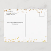 Moderne Gold Photo Afstuderen Aankondigingskaart (Achterkant)