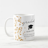 Moderne Gold Photo Afstuderen Koffiemok (Links)