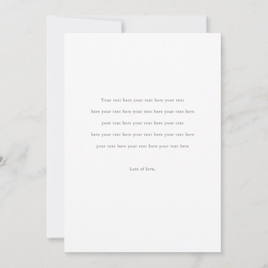 Moderne Gold Photo Elopement Aankondiging (Achterkant)