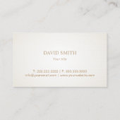 Moderne Gold Pineapple Logo Event Planning Visitekaartje (Achterkant)