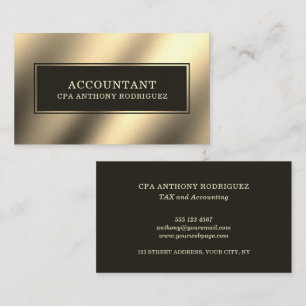 Moderne Gold Professional Accountant Visitekaartje