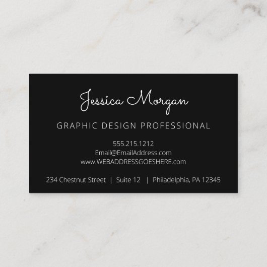 Moderne Gold Professionele Visitekaartjes (Achterkant)