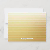 Moderne Gold Save Our Date Script Photo Card Save The Date (Achterkant)