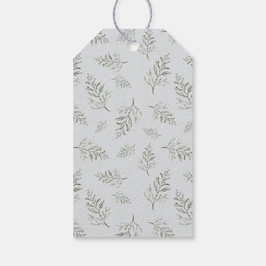 Moderne Gold Script-kerstboom Prettige feestdagen Cadeaulabel (Achterkant)