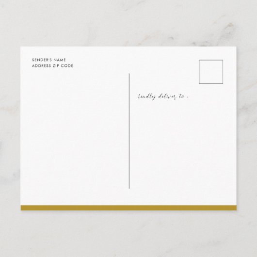 Moderne Gold Script Minimalist AFSTUDEERDER Pet Af Uitnodiging Briefkaart (Achterkant)