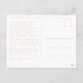 Moderne Gold Script Religieuze kerstfoto Feestdagenkaart (Achterkant)