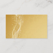 Moderne Gold Sparkle Star - Aangepast Visitekaartje (Achterkant)