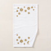 Moderne Gold Starburst Design Bath-handdoekset Bad Handdoek (Handdoek)