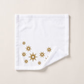Moderne Gold Starburst Design Bath-handdoekset Bad Handdoek (Wasdoekje)
