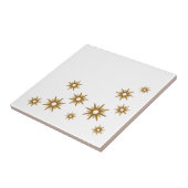 Moderne Gold Starburst-vormgeving uit de middeleeu Tegeltje (Zijkant)
