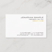 Moderne Gold Striped minimalistisch Trendy Plain Visitekaartje (Voorkant)