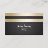 Moderne Gold Stripes Professional Visitekaartje (Voorkant)