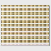 Moderne Gold Stripes White Changeable Background Cadeaupapier (Vlak)