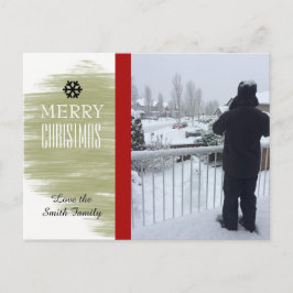 Moderne Gold Swatch Holiday-fotokaart Feestdagenkaart