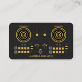 Moderne Gold-toon DJ-controller Visitekaartje (Voorkant)
