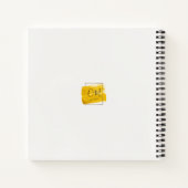 Moderne Gold Waterverf verf omhuld Notitieboek (Achterkant)