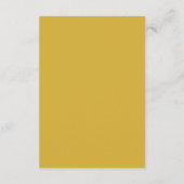Moderne Gold Wedding Reception Card Informatiekaartje (Achterkant)