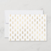 Moderne Gold White Collage-kerstfeestkaart Kaart (Achterkant)