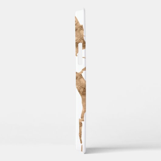 Moderne Gold White Stylist Professional Case-Mate iPhone Case (Achterkant / Rechts)