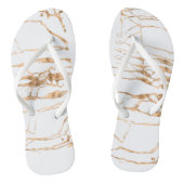 Moderne Gold White Stylist Professional Teenslippers (Voetbed)