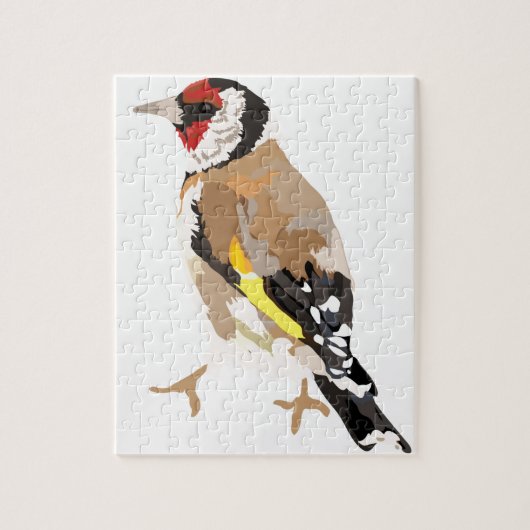 Moderne Goldfinch-illustratie Legpuzzel (Verticaal)