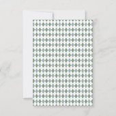 Moderne Golf Baby shower dank je kaart (Achterkant)