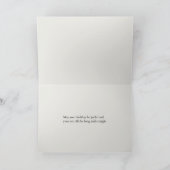 Moderne Golf Joy & Peace Gevouwen Kerstmis Feestdagen Kaart (Binnen)