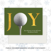 Moderne Golf Joy & Peace Groene Kerst