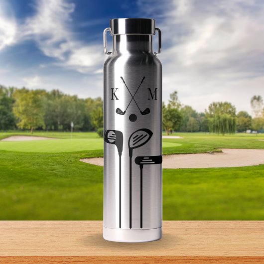 Moderne Golf Logo | Minimalistisch monogram Waterfles