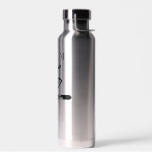 Moderne Golf Logo | Minimalistisch monogram Waterfles (Links)