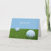 Moderne Golf Vaderdag Kaart voor Golfing Papa (Voorkant)