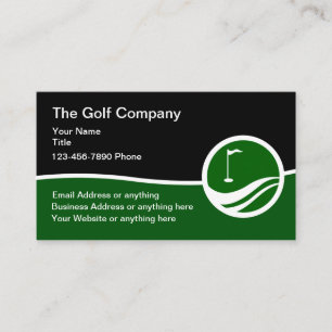 Moderne golf visitekaartjes ontwerp