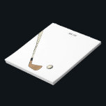 Moderne  golfbaan notitieblok<br><div class="desc">Modern golfontwerp voor golfers.</div>