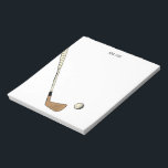 Moderne  golfbaan notitieblok<br><div class="desc">Modern golfontwerp voor golfers.</div>