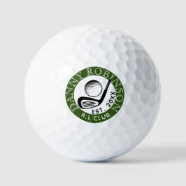 Moderne Golfclub Naam Opgerichte Jaar Golfballen