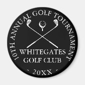 Moderne golfclub toernooi op maat magneet (Voorkant)