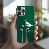 Moderne golfclubs Creëer uw eigen Initialen Case-Mate iPhone Case