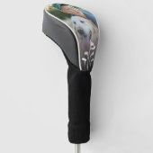 Moderne golfclubs Creëer uw eigen Initialen Foto Golfheadcover (Schuin)