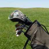 Moderne golfclubs Creëer uw eigen Initialen Foto Golfheadcover (Insitu)
