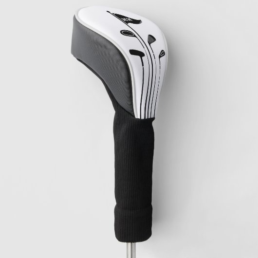 Moderne golfclubs Creëer uw eigen Initialen Golfheadcover (Schuin)