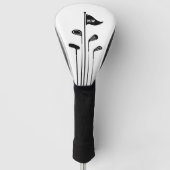 Moderne golfclubs Creëer uw eigen Initialen Golfheadcover (Voorkant)